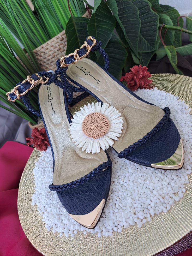 sandale à talon jade